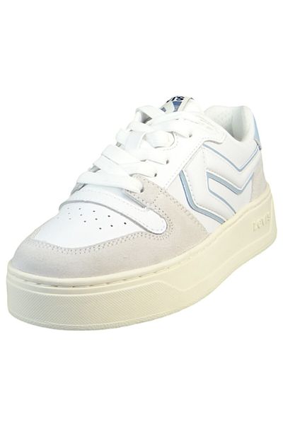 Levi's Damen Low Sneaker Glide L Low Top 235895-1619 Weiß 100 Off White Leder