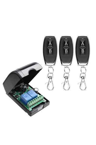 Choice 1 Receiver 3 Remote Dc 12v 24v 36v 48v Wireless Remote Control Switch 2 Ch 433mhz Transmitter With R