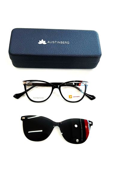 austinberg 1222 C1 Polarized Clip-On Women's Sunglasses