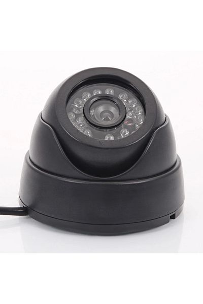 ALLOYSEED كاميرات مراقبة داخلية سوداء بمستشعر صور 1200TVL CMOS رؤية ليلية نهارية ليلية 24IR LED كاميرا مراقبة داخلية NTSC TV S