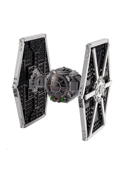 Choice No Box MOC 400pcs+ Space War Series Tie Fighter DIY Building Blocks Sets With 3 Figures Educational