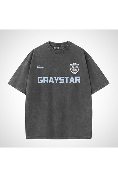 Touz Moda Πλενόμενο μπλουζάκι Graystar Oversize Vintage
