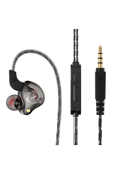 Choice Black X2 In-ear Sports Ear Wrap Hifi Heavy Bass Wired Mobile Phone Music Headphones Super Clear Soun