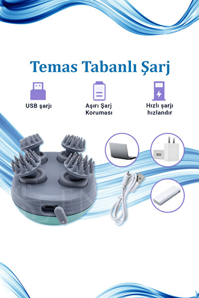 Mega Plus Baş Saç Yüz Vücut Masaj Aleti Çok Fonksiyonlu Saç Derisi Sağlık Bakımı İçin Saç Masaj Aleti