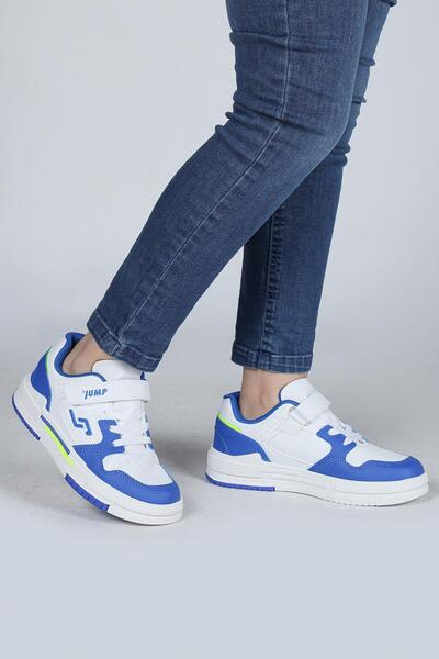 Jump 30061 Mavi - Beyaz Erkek Çocuk Sneaker Günlük Spor Ayakkabı