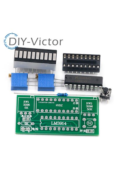 Choice LM3914 10 Segment 3.7V Lithium 12V Battery Capacity Indicator Module Power Level Tester LED Displ...