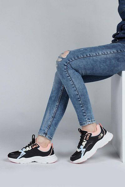 Jump 29943 Black - Pink Women's Sneaker Casual Sneakers