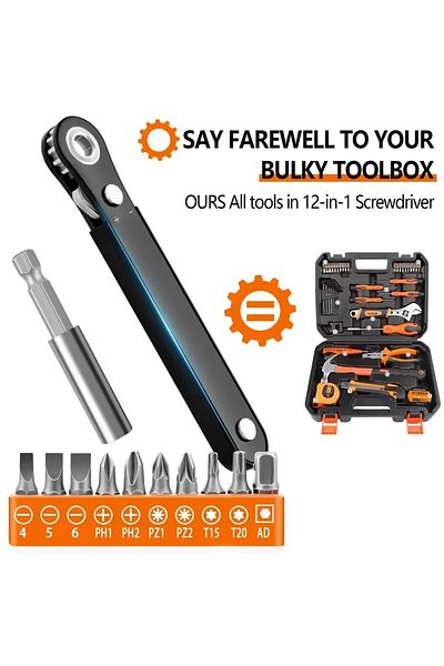 Choice Right Angle Screwdriver Set Mini Ratcheting 90 Degree Offset Screwdriver Pocket Low Profile Ratch...