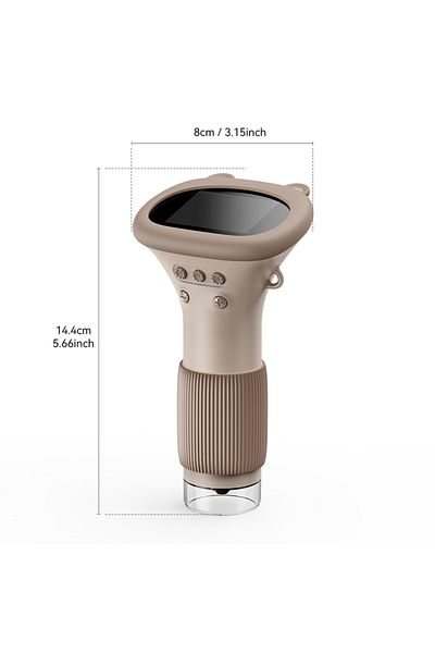 Choice 1000X 372 brown 2.0 Inch Mini Pocket Microscope 1000X Kids Science Experiment Utensils Handheld Labo