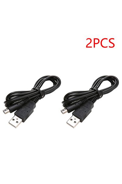 Shunmaii 2 pcs USB Charger Cable Charging Data SYNC Cord Wire For Nintendo DSi NDSI 3DS 2DS XL/LL New 3DSXL/3