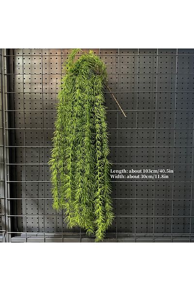 Choice Huixiang Teng 1pc Artificial Hanging Green Plants Fake Rattan Wall Hanging Plastic Vine For Home Gar
