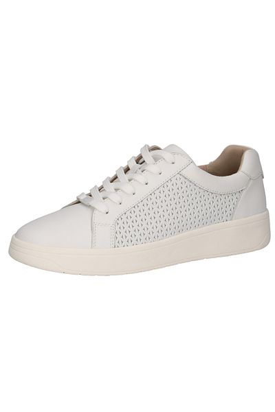 Caprice Damen Low Sneaker Low Top G-Weite 9-23300-42 Weiß 102 White Nappa Leder mit CAP Memo/rem.f. & CAP Ich