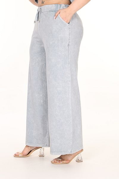 özle fashion Wide Leg Loose Large Size Women's Trousers