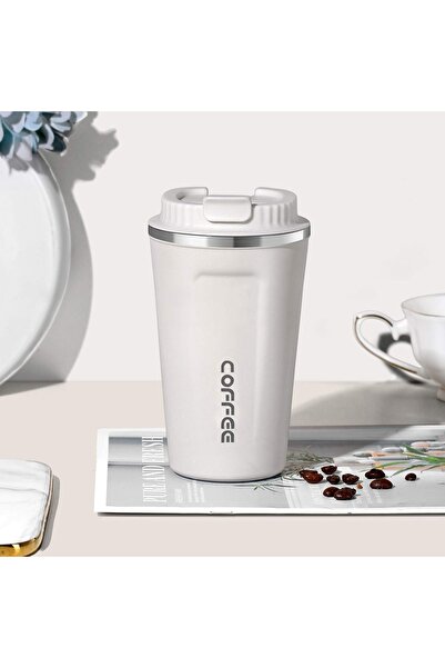 Primo Plus White Vacuum Insulated Coffee Mug 510ml