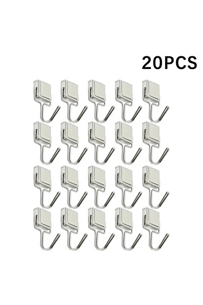 Choice 20 قطعة 50 قطعة من الخطافات المغناطيسية القوية متعددة الأغراض لتخزين أ...