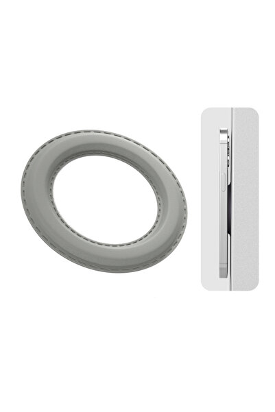 Choice حامل حلقي مغناطيسي باللون الرمادي لهاتف iPhone 14 13 12، حامل هاتف محم...