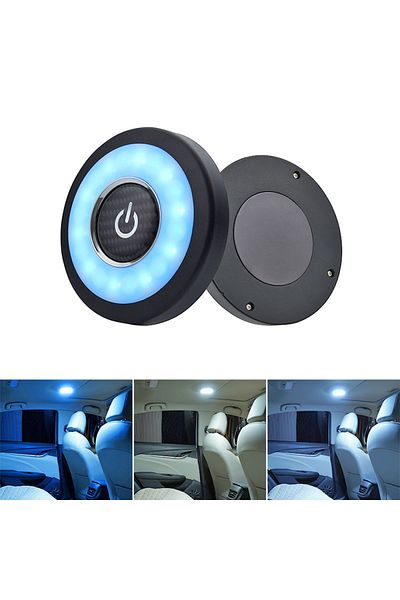 Choice Iceblue White Car Interior Ambient Light Ceiling Lamp Car Reading Light Rechargeable LED Auto Stylin