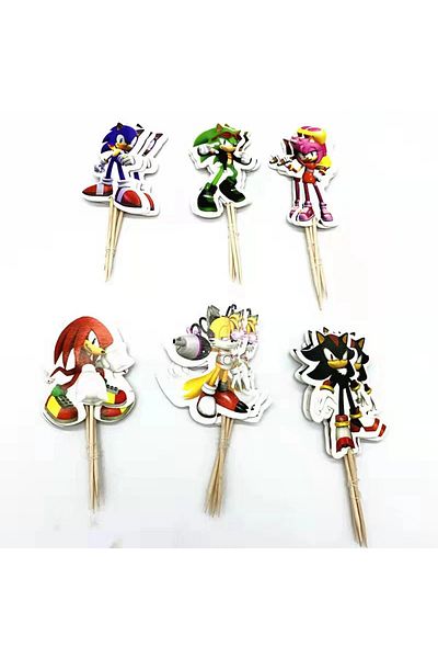 Choice Mask 10pcs New Cartoon Sonic Party Supplies Boys Birthday Party Disposable Tableware Set Paper Plate