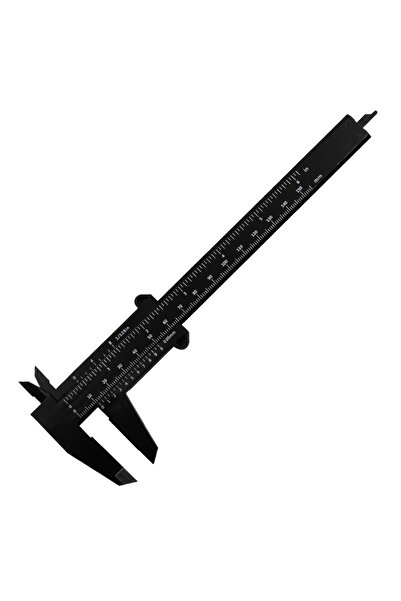 Choice3 مقياس ميكرومتر أسود بمقياس مزدوج 0-150 مم، مسطرة قياس بلاستيكية بقطر ...