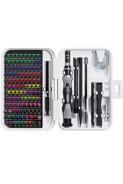 Choice 132 in 1 white 132 in 1 Precision Screwdriver Set Phillips Torx Magnetic Screwdriver Head with Stora