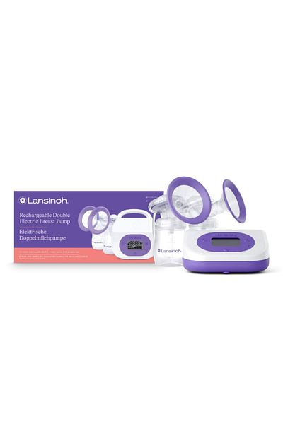 Lansinoh Pompa de san electrica dubla, reincarcabila, Lansinoh