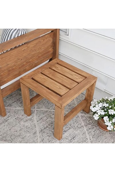 Genel Markalar Ahşap Bahçe Sehpası Ahşap Sehpa Şezlong Sehpası