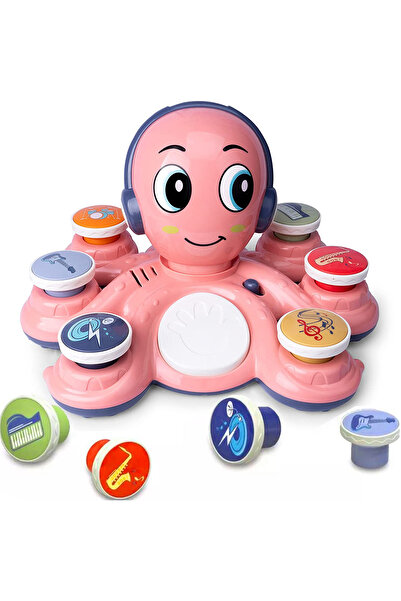 Salamandra Interactive Musical Toy, Pink Octopus, Kids