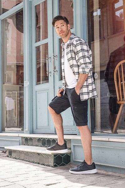 Jump 22233 Μαύρο - Λευκό Ανδρικό Sneaker Casual Sneakers
