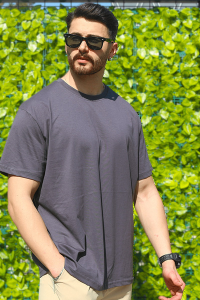 EydaMoon Ανδρικό μπλουζάκι κανονικό 100% βαμβακερό καπνιστό ύφασμα μονόπλεγμα...