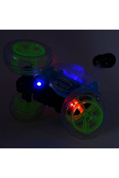 Salamandra Red Car with 360 Degree Rotation, Battery and Remote Control, Lights and Sounds, Salamandra Kids