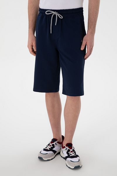 U.S. Polo Assn. Ανδρικό πλεκτό σορτς με κανονική εφαρμογή Navy Blue 50298039-VR033