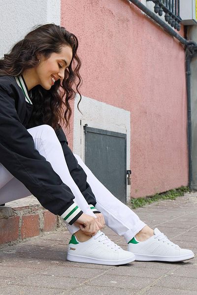 Jump 15306 Λευκό - Πράσινο Γυναικείο Sneaker Casual Sneakers