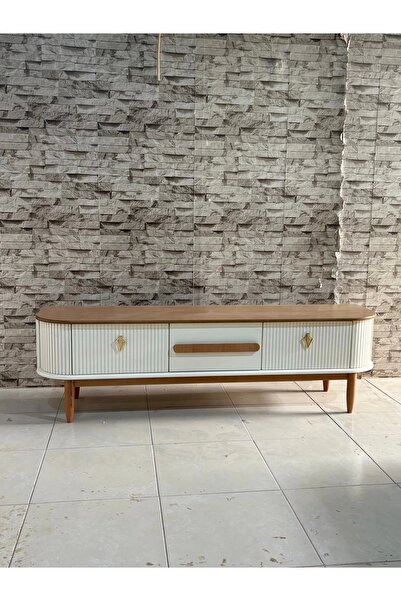 NİVEMESHOME Nivemeshome Dalya Meşe-krem Tv Sehpası