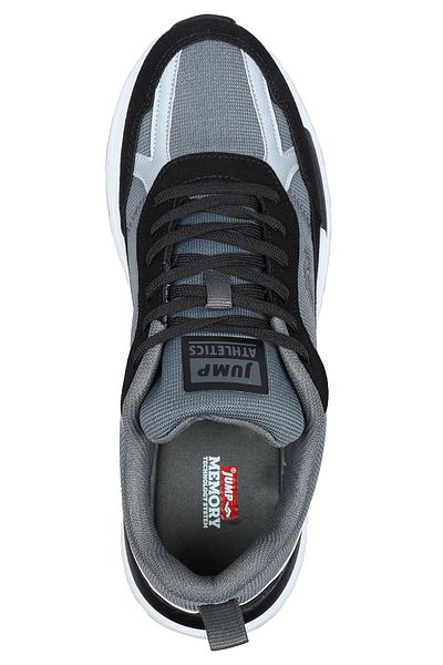 Jump 31179 Μαύρο Γκρι Ανδρικό Sneaker - Casual Sports Shoes