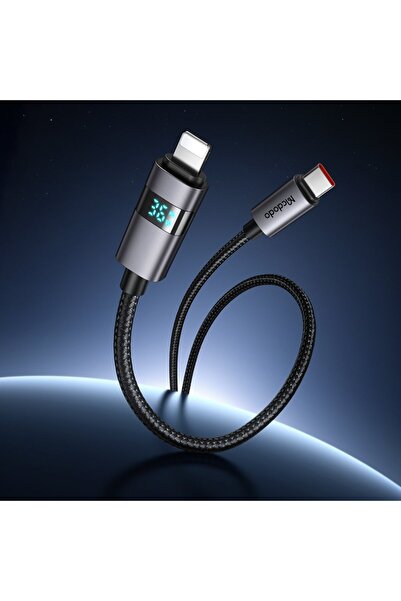 Mcdodo CA-6570 36W TypeC Lightning iPhone Şarj Kablo Siyah 1.2M