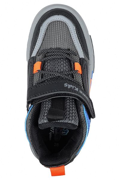Jump 31093 Pantofi sport unisex gri pentru copii - glezne înalte și velcro