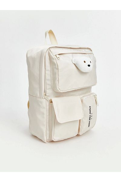 LC Waikiki Lcw Accessories Bej Multi-Compartment Girl's Backpack