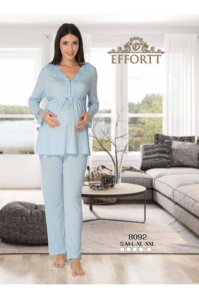 venera Set pijama elegant Venera Detalii din dantela de maternitate