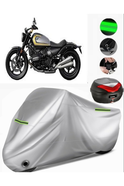 MotoEN Bmw R 12 حقيبة خلفية متوافقة مع القماش المشمع للدراجات النارية (متوافق...