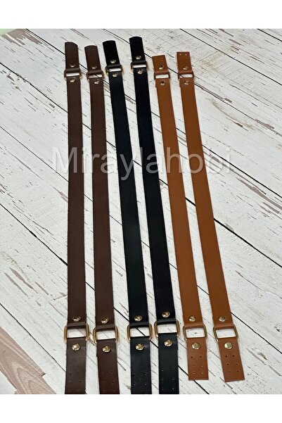 miraylahobi حزام حقيبة جلدي 1 زوج أسود