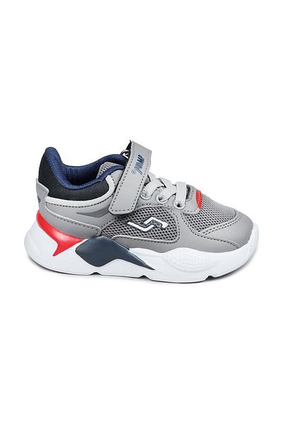 Jump 24931 Velcro Gray - Navy Blue Unisex Children's Sneaker Casual Sports Shoes