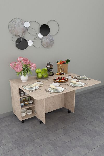 asratrend Asra Trend %100 MDFLAM Mutfak Adası Yemek Masası Kahve Köşesi MA-02