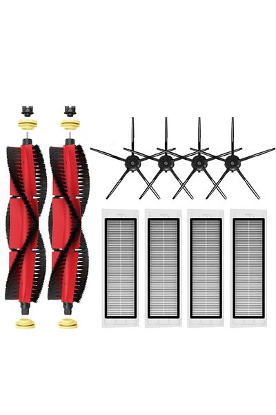 Choice 10PCS  SET B Brush Mops Hepa Filters for Roborock S5 S50 S502 S55 S6 S6 Pure E4 for Robot 1S SDJQR01
