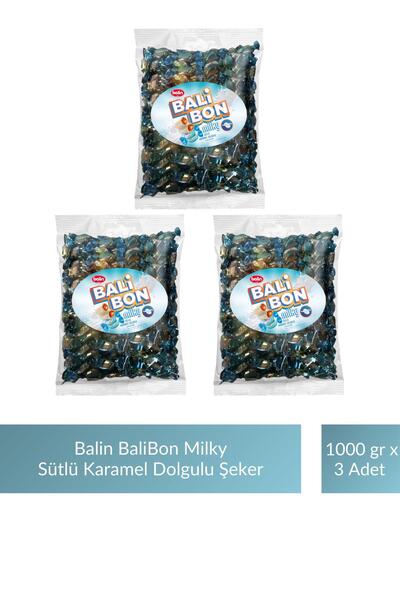 Kahve Dünyası Balin Balibon Milky Milk Caramel Filled Candy 1000 g X 3 Pieces