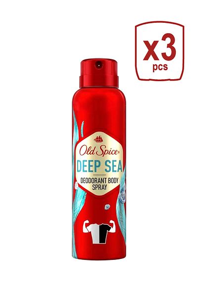 Old Spice DEODORANT 150ML DEEP SEA X 3