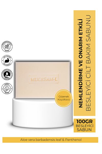 MUCREAM-L Skin Care Soap 100Gr Aloe Vera, Anti-Pore and Anti-B5 Content