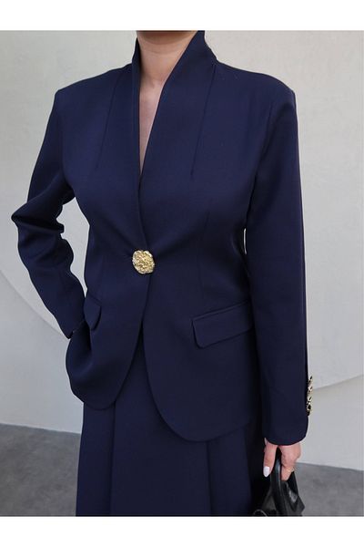 ESRAHELVACI Blazer cu nasturi aurii