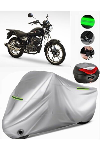 MotoEN Asian Elegant 150 Back Bag Compatible Motorcycle Tarpaulin Premium (Lo...