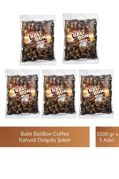 Kahve Dünyası Balin Balibon Coffee Coffee Filled Candy 1000 Gr X 5 Pieces