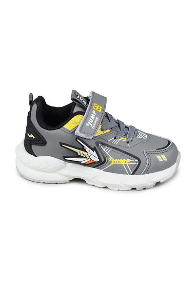 Jump 26982 Velcro Gray - Yellow Unisex Kids Sneaker Casual Sneakers